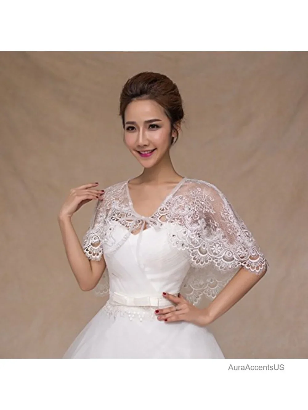 Lace Wedding Wrap Shrug Shawls Stole Boleros Cape Capelet Bride
